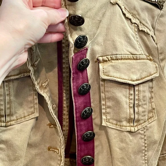 Free People Shrunken Military Jacket - Picture 9 of 11